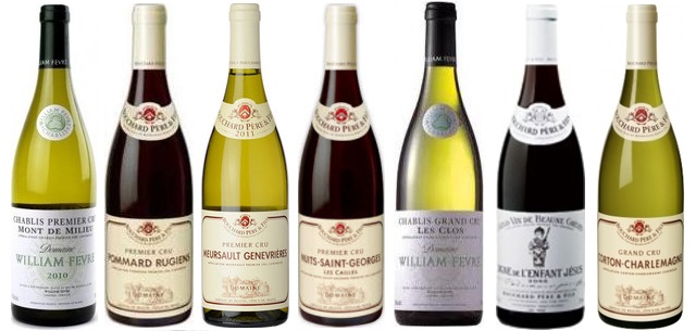 Chablis Bougros Grand Cru 2012, Pommard Rugiens Premier Cru 2012, Chablis Mont De Milieu Premier Cru 2012, Beaune Grèves Premier Cru Vigne De L'enfant Jésus 2012, Meursault Genevrières Premier Cru 2012, Nuits St Georges Les Cailles Premier Cru 2012, Chablis Les Clos Grand Cru 2012, Corton Charlemagne Grand Cru 2012