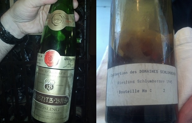 Kuentz-Bas Riesling 1983 and Domaines Schlumberger Riesling Grand Cru Kitterlé 1945