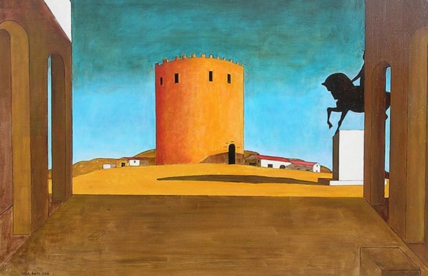 Giorgio de Chirico, The Red Tower http://www.guggenheim.org/new-york/collections/collection-online/artwork/853