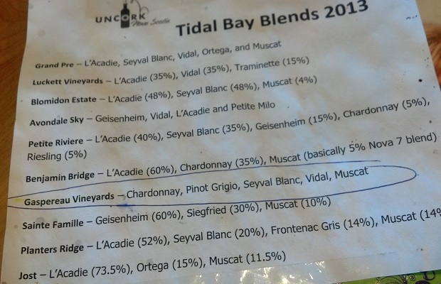 Tidal Bay Blends 2013