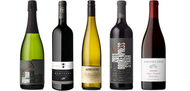 From left to right: Bachelder Lowrey Vineyard Pinot Noir 2012