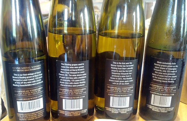 The Rieslings of Gaspereau Vineyards - Back Labels