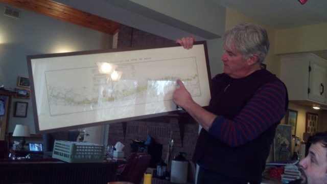 Thomas Bachelder loves his map of Bourgogne. He would crawl inside it if he could.
