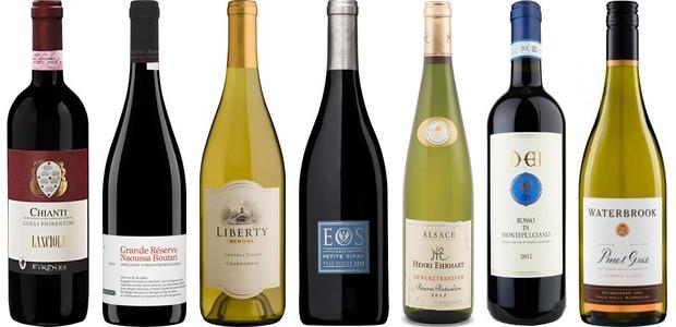 From left to right: Waterbrook Pinot Gris 2013