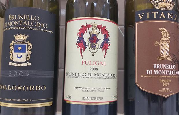 Three vintages and producers of Brunello di Montalcino