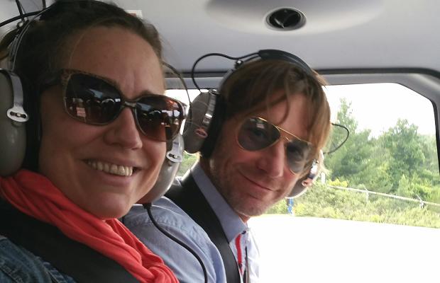 Flying to Trius with fellow #NWAC15 judges Nadia Fournier and John Szabo