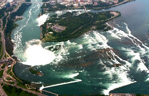 Niagara Falls from aboard Niagara Helicopters