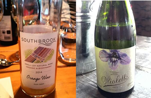 Soubrook Whimsy! Orange 2014 and Westcott Vineyards Violette Sparkling