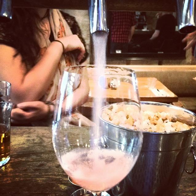 Leaning Post Rosé 2014 on tap at Barque Smokehouse