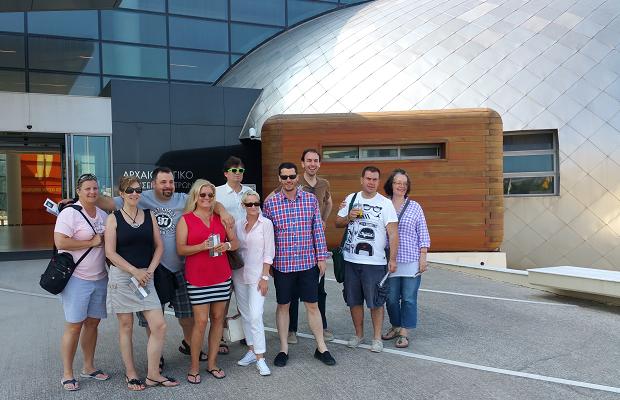 Accidental tourists at the Archaeological Museum of Patras