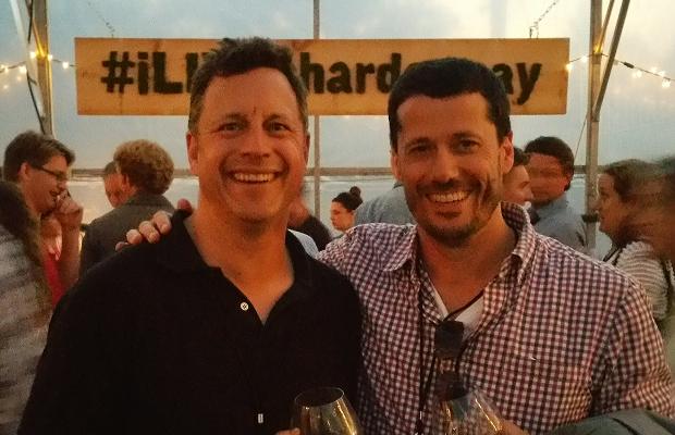 Jay Johnston of Flat Rock Vineyards and Godello at Barrels and Bonfires, 13th Street Winery