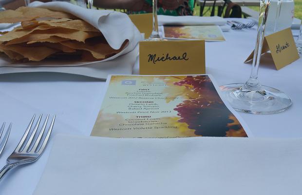 Lunch at Westcott Vineyards