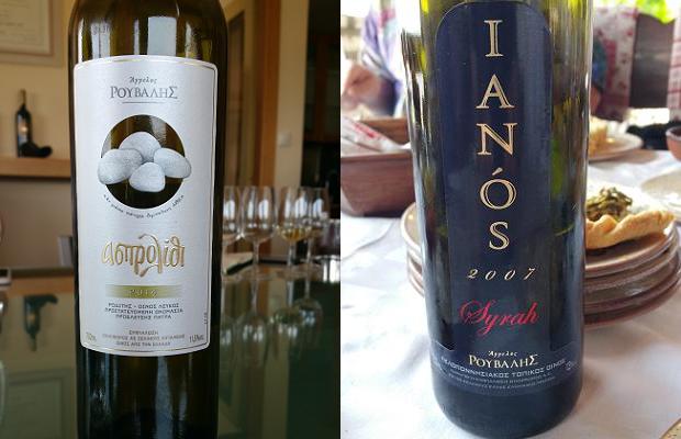 Oenoforos Asprolithi 'White Stones' 2014 and Syrah Ianos 2007