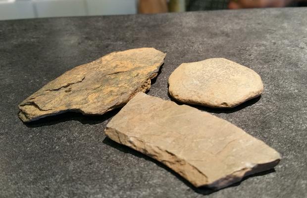 Glacial till stones of L'Acadie Vineyards