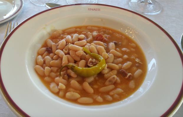 Alubias Estafadas and Guindilla, Bodega Enate, Somontano