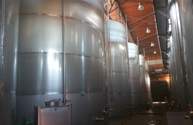 Big tanks of Bodega Enate, Somontano