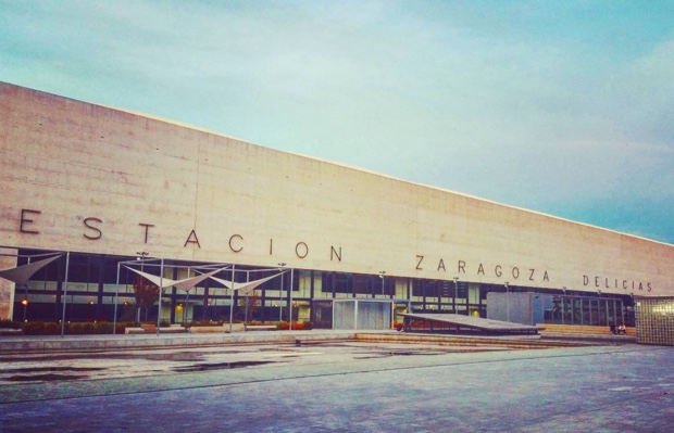Estación de Delicias de Zaragoza at dusk #CarlosFerrater #aragon #espana