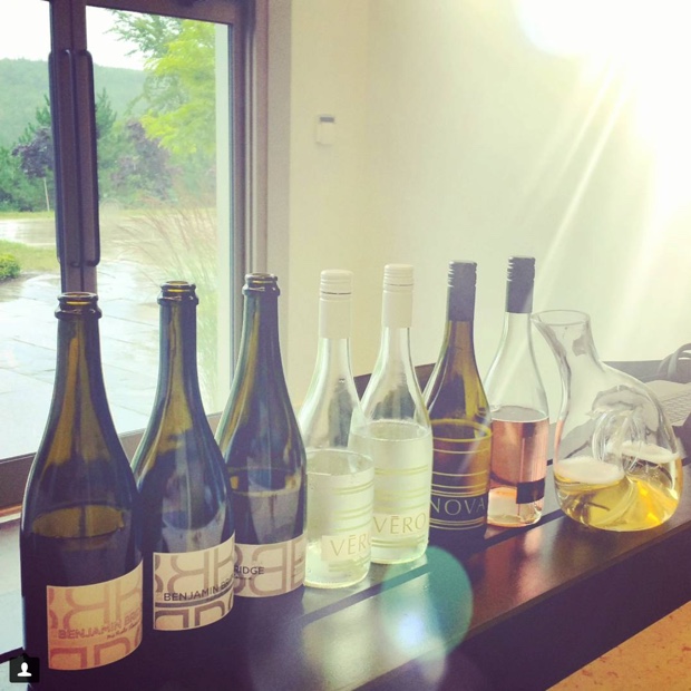 asting across the @Benjamin_Bridge Vero, '08's, '04, Sparkling & Cab Franc Rosé. Thanks JB, Scott & Mike