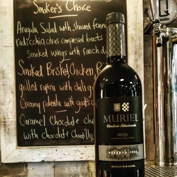 Saturday night @barquebbq #smokerschoice and '08 @bodegasmuriel #rioja #spain