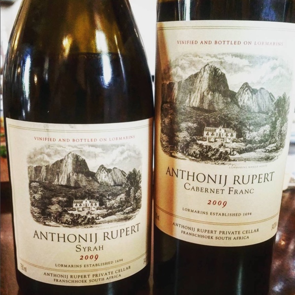 Was not ill but I am cured. 2009 Syrah & Cab Franc @AnthonijRupert @WOSA_ZA #lormarins #franschhoek #southafrica