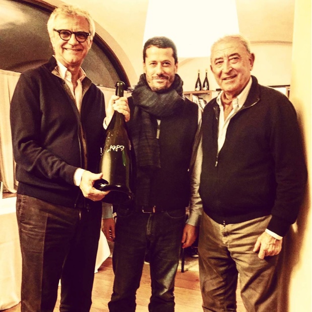Standing with giants @BellaVistaVino Winemaker Mattia Vezzola and Vittorio Moretti.