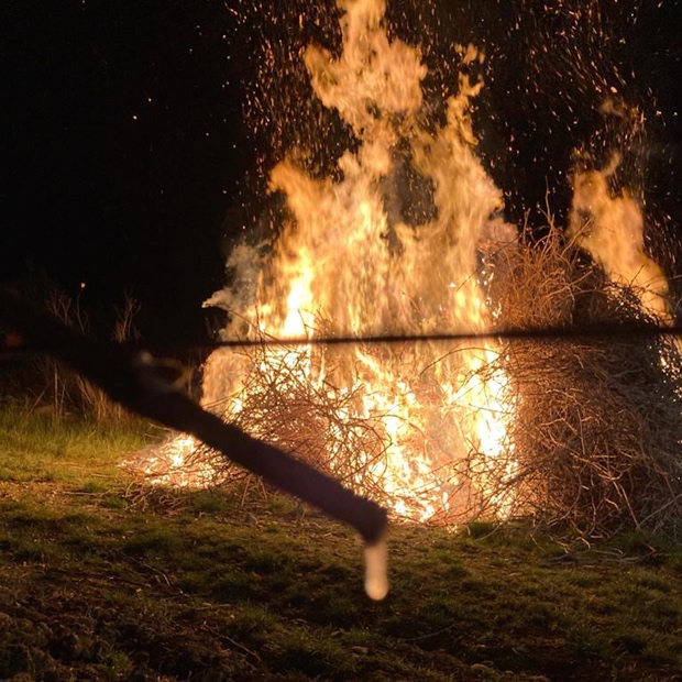 Fires in the vineyard, Villa Le Corti, San Casciano (c) Duccio Corsini